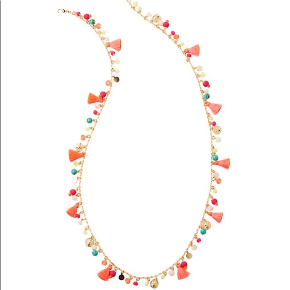 NWOT: Lilly Pulitzer Confetti Tassel Necklace